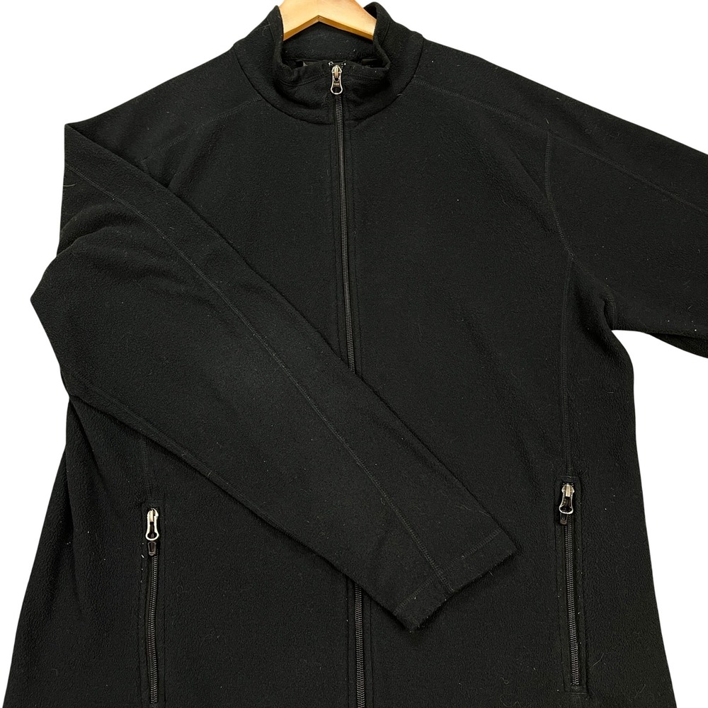 Marmot Jacket Mens XL Black Long Sleeve Full Zip Fleece Zipper Pocket Mock‎ Neck